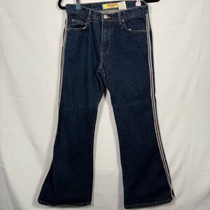 Vintage‎ Paris Blues Striped Flare Jeans Size 7